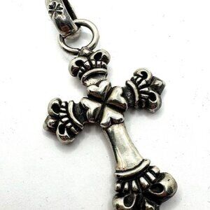 Authentic Gabor Gaboratory Sterling Silver 4 Heart Crown Cross 48 Grams